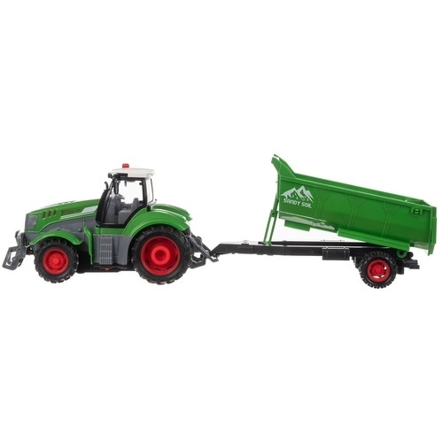 Zdalně ovládaný traktor Kruzzel s přívěsem