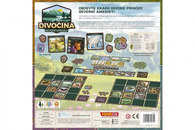 Divočina Severní Ameriky: Dobrodružná desková hra
