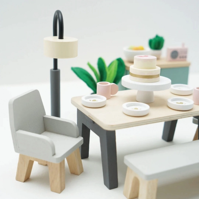Nábytkový set do domečku pro panenky Daisylane jídelna