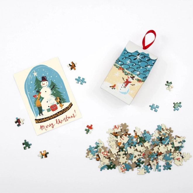 Zimní puzzle sněžíítko GALISON 130 dílků