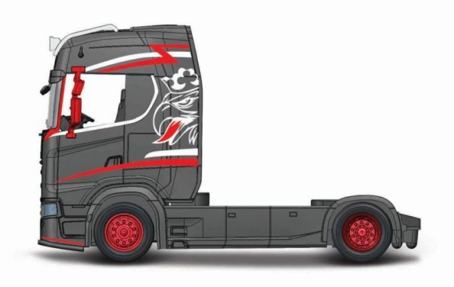 Bburago 1:43 Prevozniki Prilagojene Kabine Scania 770S – Šedý