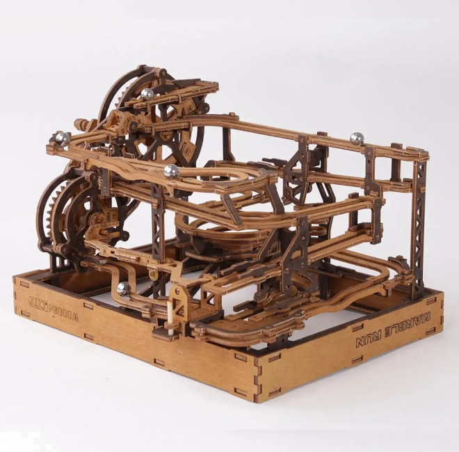 Dřevěná kuličková dráha 3D puzzle