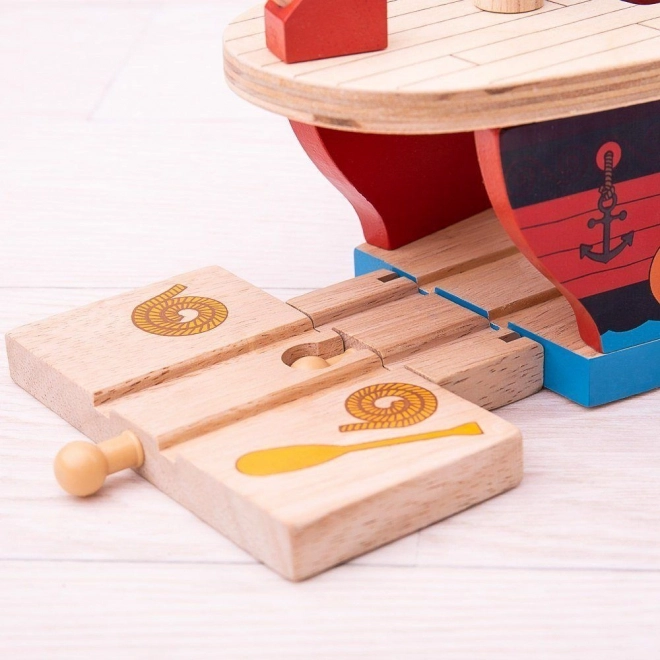 Pirátská galéra Bigjigs Rail