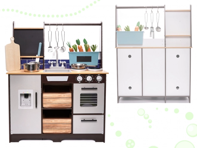 Dětská dřevěná kuchyň mdf s doplňky loft xxl