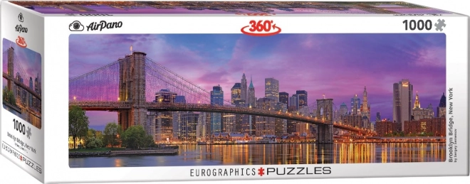 Panoramatické puzzle Brooklynský most New York 1000 dílků