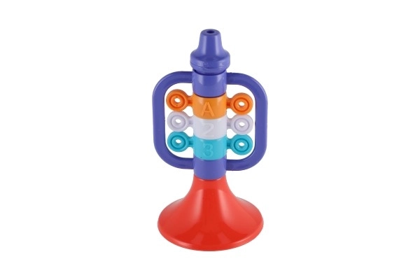Hudební nástroje/sada plast 5ks v krabici 2 barvy v sáčku 27,5x28cm 3m+