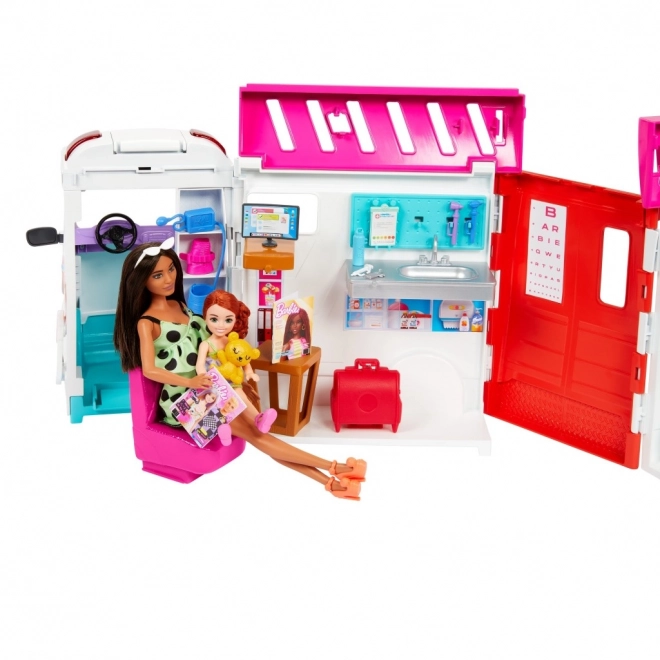 Barbie mobilní klinika sanitka