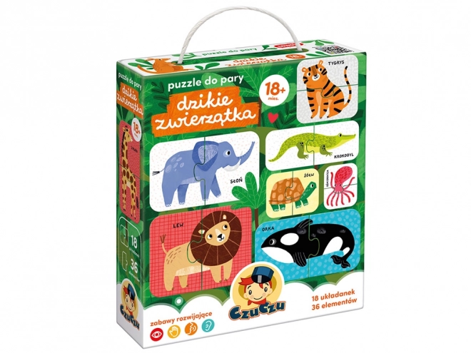 Puzzle do párování Divoká zvířátka Czuczu