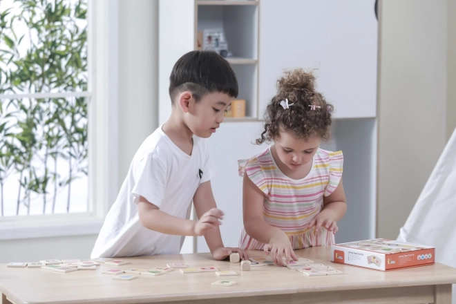 Dřevěné vzdělávací puzzle VIGA – odpovídající tvary