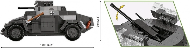 Sestava stavebnice Sd.Kfz. 222