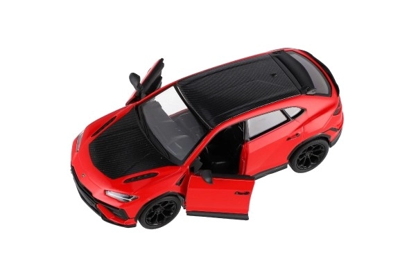 Auto Kinsmart Lamborghini Urus Performante 1:40 kov/plast 12,5cm 4 barvy na zpětné nat. 12ks v boxu