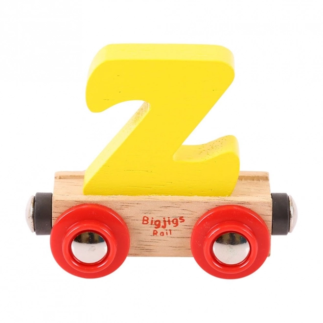 Bigjigs Rail Vagónek dřevěné vláčkodráhy - Písmeno Z