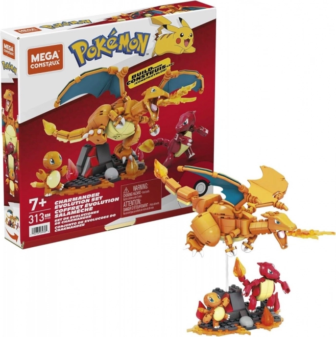 Konstrukční sada Mega Construx Pokémon Evoluce Charmandera