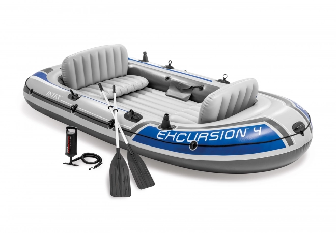 Nafukovací člun Excursion 4 pro 4 osoby s pádly a pumpou