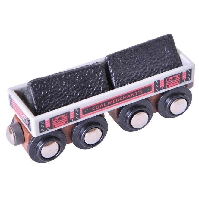 Bigjigs Rail dlouhý vagónek s uhlím