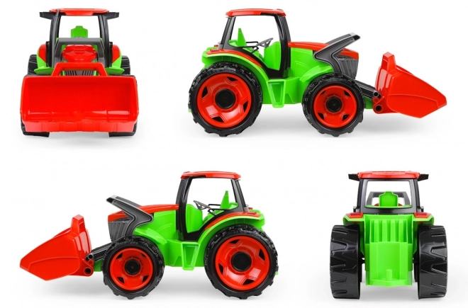 Traktor se lžící Giga Trucks s vlekem plast 62cm
