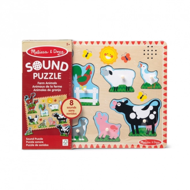 Zvukové puzzle - Zvířata na farmě