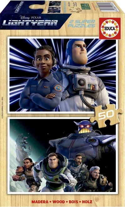 Educa dřevěné puzzle Lightyear