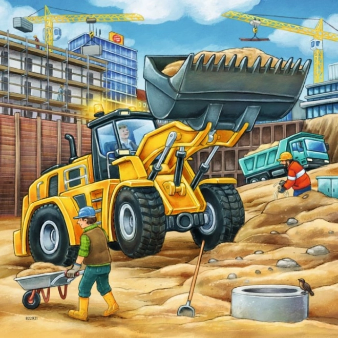 Puzzle velké stavební stroje Ravensburger