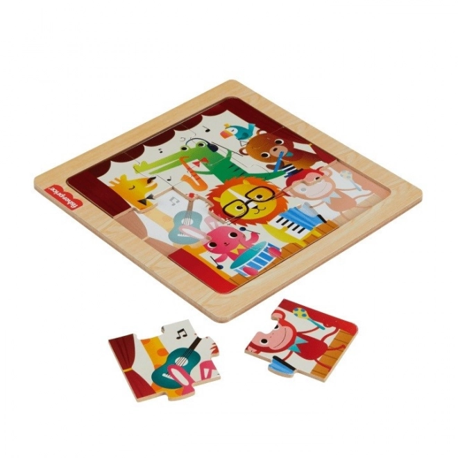 Dřevěné puzzle, zvířata