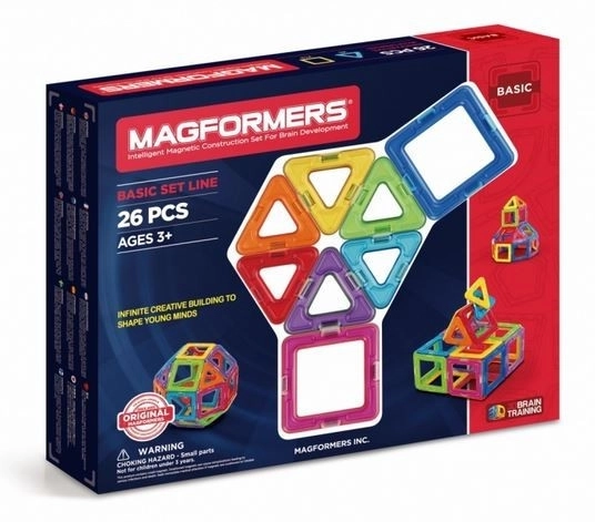 Magnetické stavebnice základní sada 26 prvků