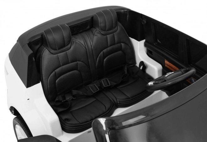 Range Rover HSE 2místné dětské auto bílé + dálkové ovládání + 5 ks pásů + audio panel + LED dioda