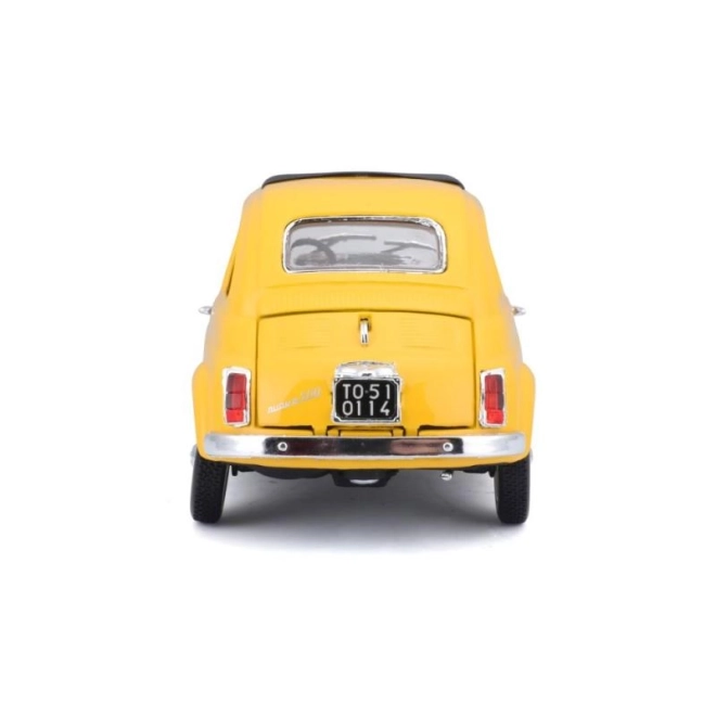 Bburago model auta Fiat 500 F 1965 žlutý 1:24