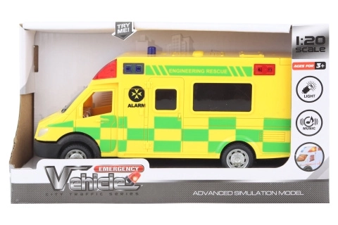Auto sanitka Žlutá na baterie