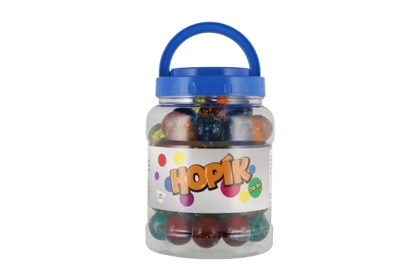 Barevný hopík s třpytkami