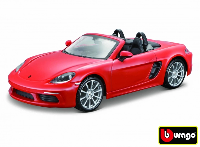 Model Bburago Porsche 718 Boxster oranžová 1:24