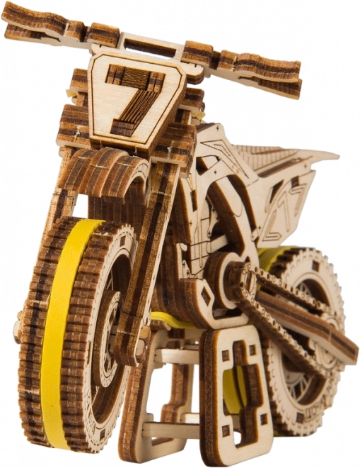 Dřevěné 3D puzzle - MotoCross