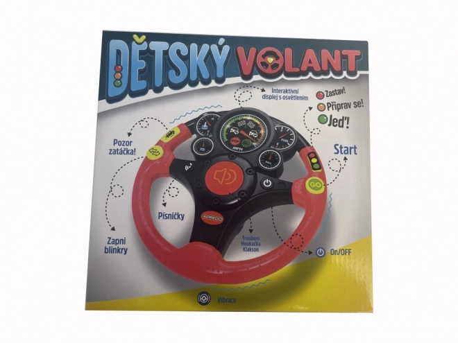 Dětský volant se zvuky a písníčkami