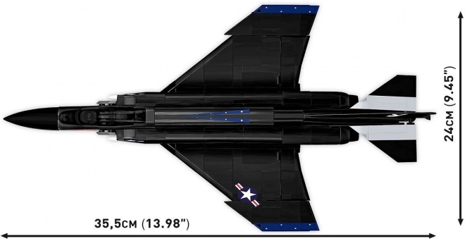Stavebnice F-4S Phantom II Černý Králík 608 kostiček