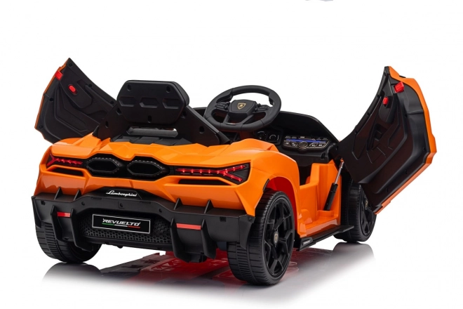 Dětské elektrické auto Lamborghini Revuelto oranžové