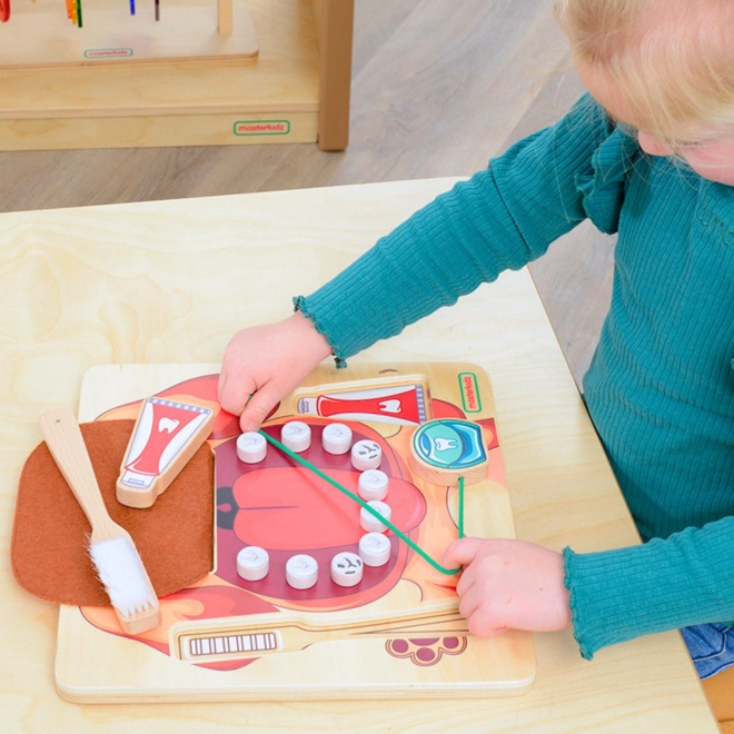 Edukační nástěnná deska Masterkidz pro ústní hygienu se psem