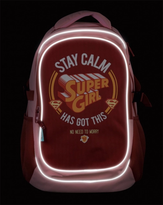 Školní batoh s pončem Supergirl – STAY CALM