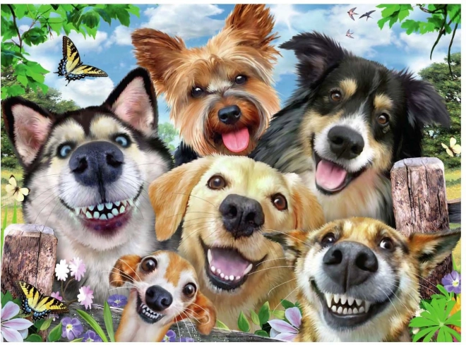 RAVENSBURGER Puzzle Psí selfie 500 dílků