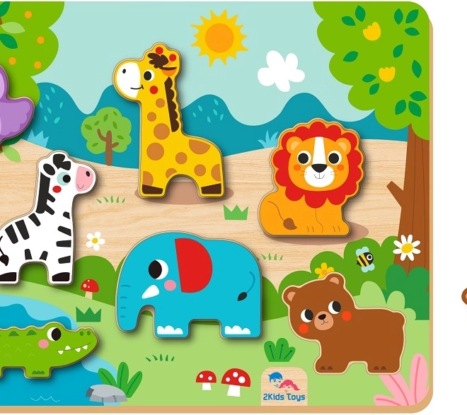 2Kids Toys vkládací puzzle Zvířátka