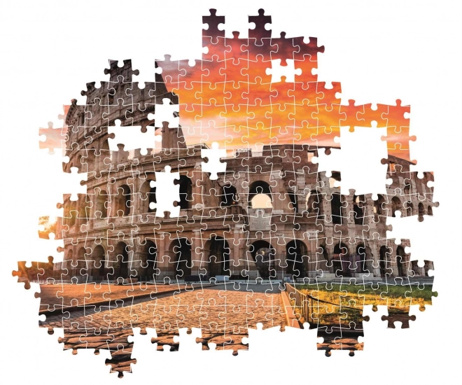 Puzzle 1000 dílků západ slunce v Římě
