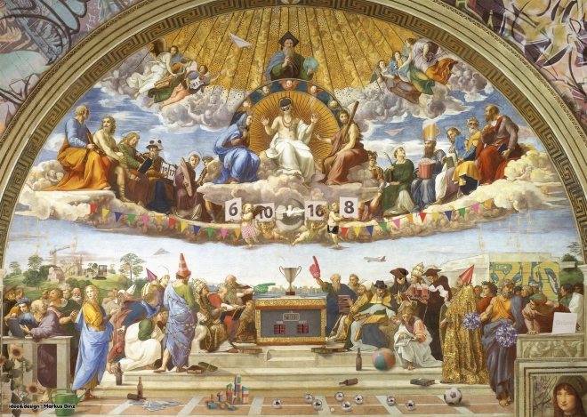 Puzzle Schmidt Art&Fun Disputace o Svátosti oltářní 1000 dílků