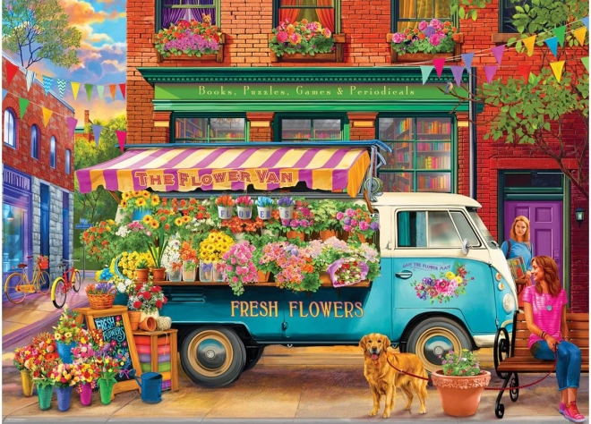 Puzzle Květinová dodávka 1000 dílků