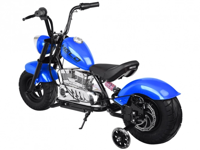 Elektrycký chopper motocykl pro děti – Modrá