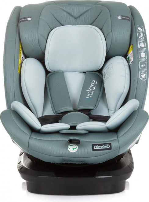 Autosedačka Chipolino Volare i-Size Pastelově Zelená 40-150 cm Isofix 360°