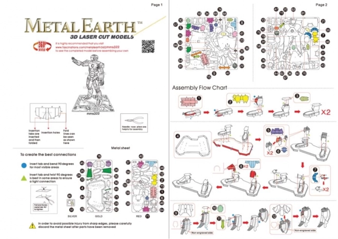 3D puzzle METAL EARTH Avengers: Iron Man