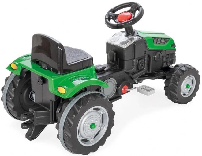 Traktor šlapací zelený
