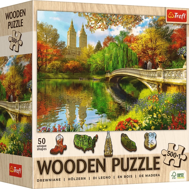 Dřevěné puzzle Central Park New York