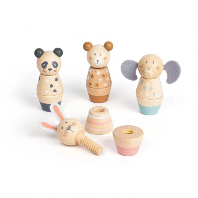 Dřevěné šroubovací zvířátko Bigjigs Toys