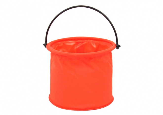 Skládací multifunkční kbelík PVC oranžový