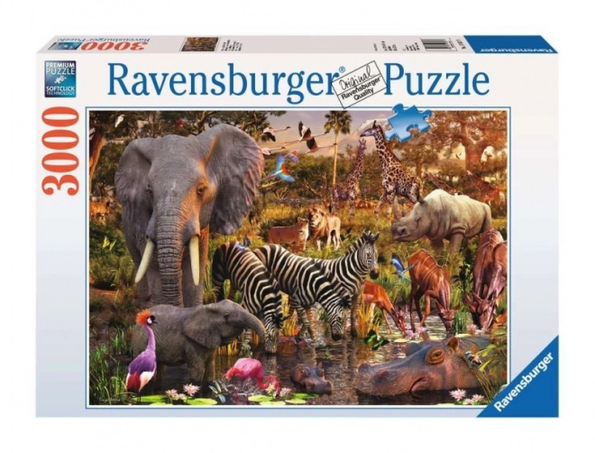 Ravensburger puzzle Africký svět zvířat 3000 dílků