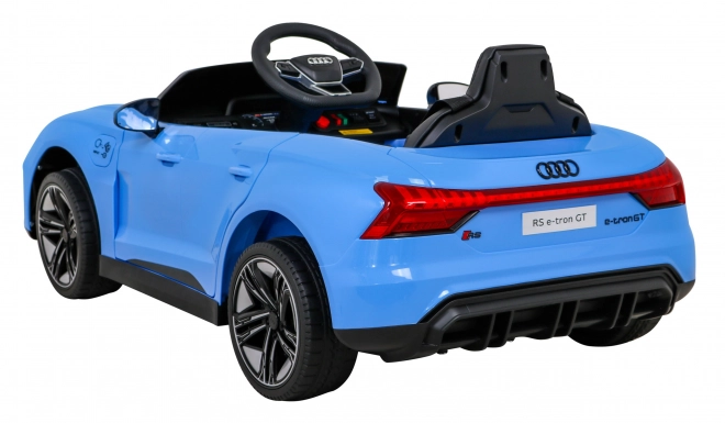 Audi RS E-Tron GT dětské elektrické auto s ovladačem a pohonem 4x4 – Modrá